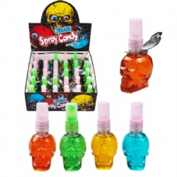 Halloween candy skull spray liquid candy