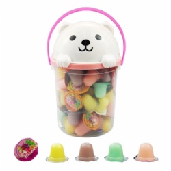 Cute bear storage bucket jelly/pudding