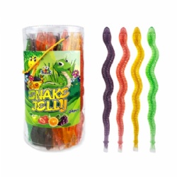 Snake shaped jelly